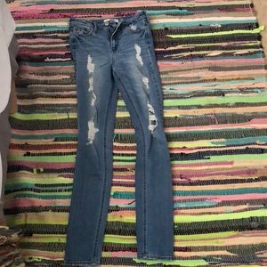 Ripped High Waisted Super Skinny Jeans